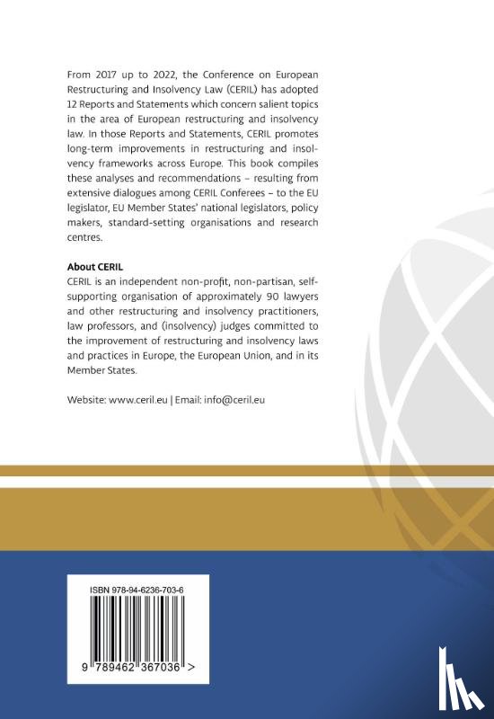  - CERIL Collection I: Improving European Restructuring and Insolvency Law