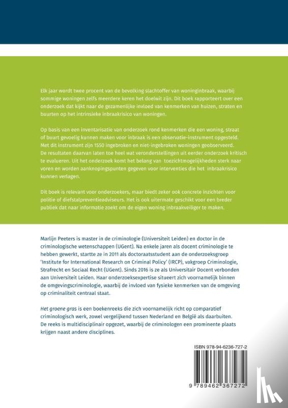 Peeters, Marlijn - De intrinsieke inbraakgevoeligheid van woningen