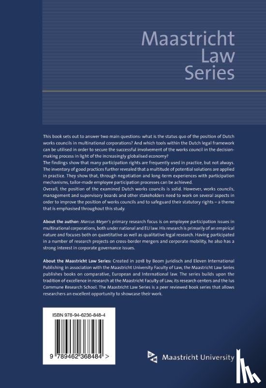 Meyer, Marcus - The Position of Dutch Works Councils in Multinational Corporations