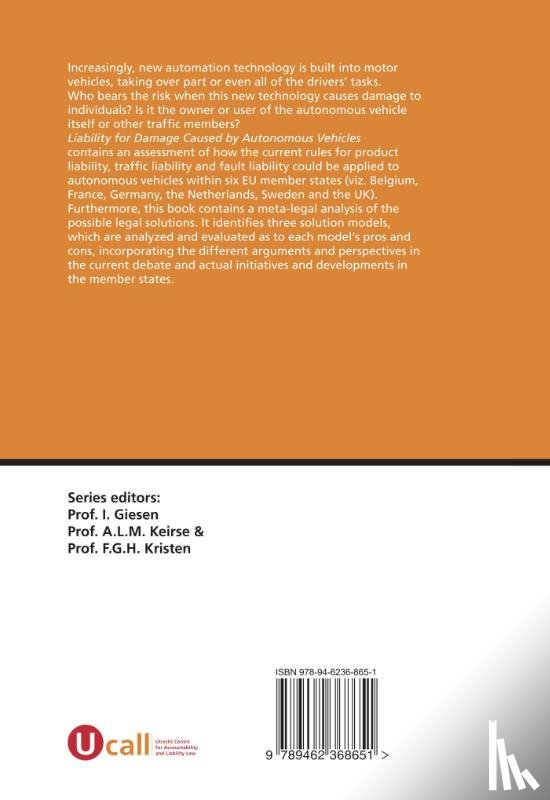 Engelhard, E.F.D., Bruin, R.W. de - Liability for Damage Caused by Autonomous Vehicles