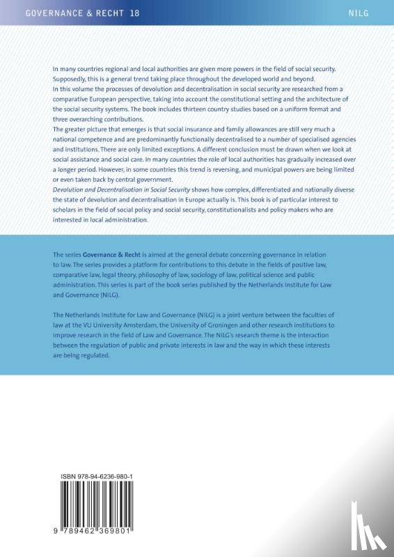  - Devolution and Decentralisation in Social Security