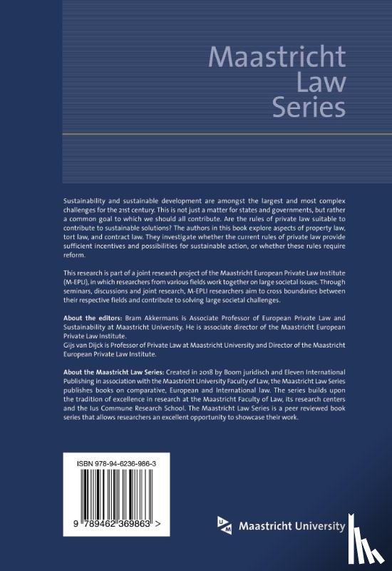  - Sustainability and Private Law