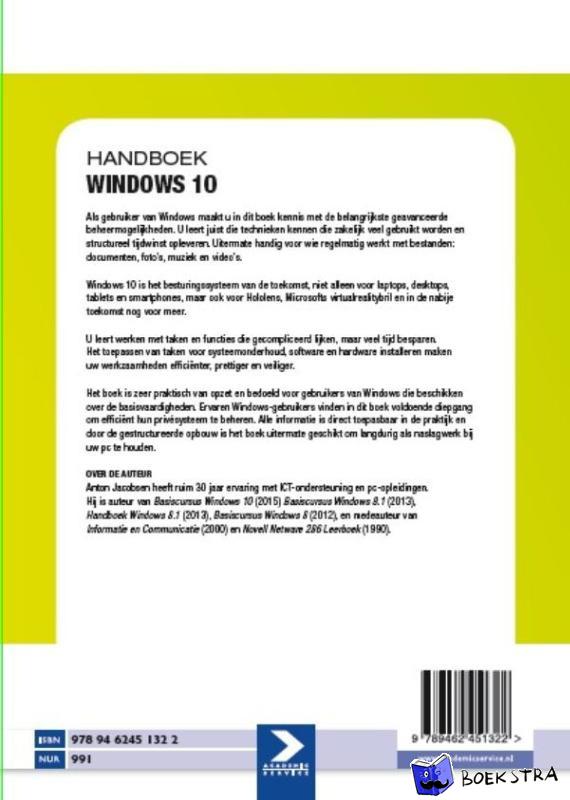 Jacobsen, Anton - Handboek Windows 10