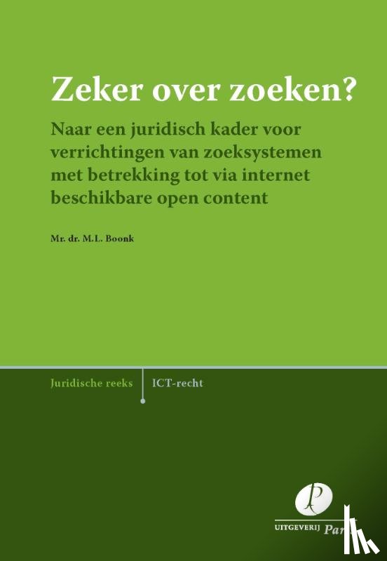 Boonk, M.L. - Zeker over zoeken?