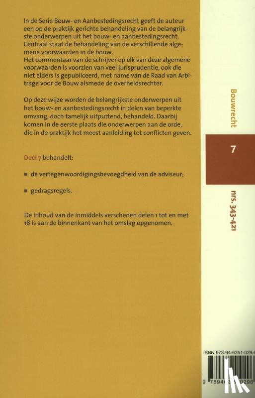 Wijngaarden, M.A. van, Chao-Duivis, M.A.B. - De vertegenwoordigingsbevoegdheid van de adviseur, gedragdsregels