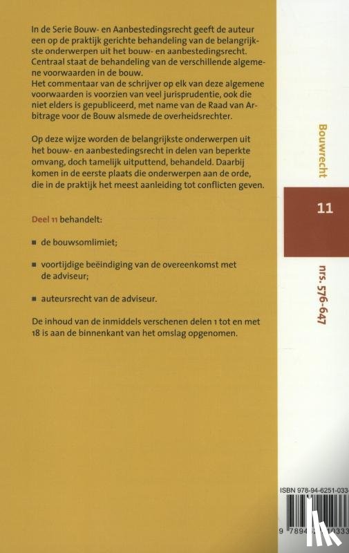 Wijngaarden, M.A. van - Bouwsomlimiet, voortijdige beeindiging van de overeenkomst met de adviseur, auteursrecht van de adviseur