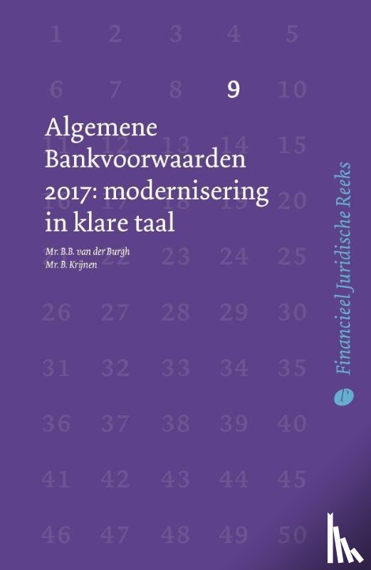 Burgh, B.B. van der, Krijnen, B. - Algemene Bankvoorwaarden 2017