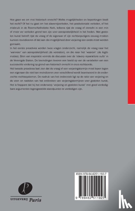 Loth, M.A., Vliet, L.P.W. van - Recht over tijd