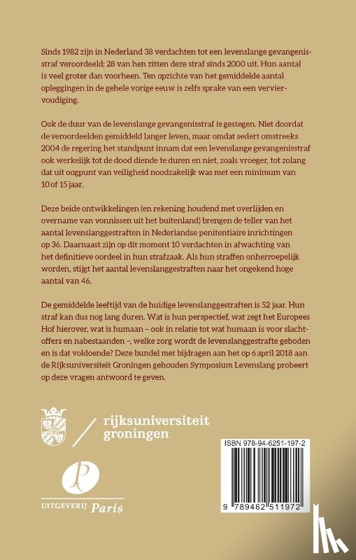  - Levenslang