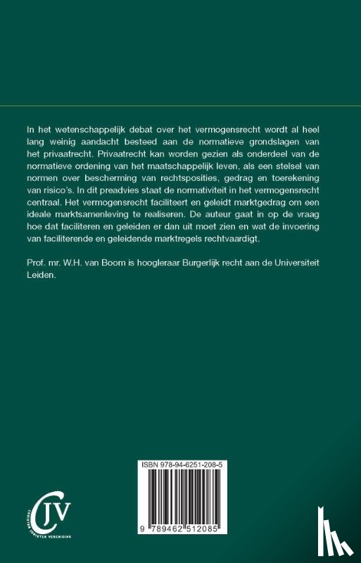Boom, W.H. van - Norm en normativiteit in het vermogensrecht