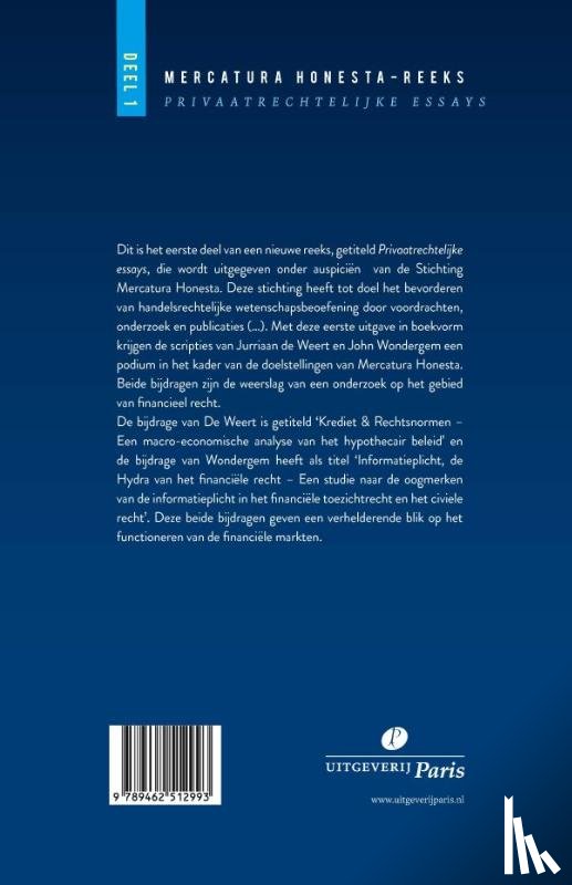 Weert, J.A. de, Wondergem, J.H.M. - Privaatrechtelijke essays