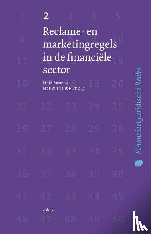 Boomsma, N., Bos-van Zijp, R.M.Th.F. - Reclame- en marketingregels in de financiële sector