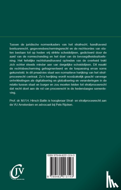 Hirsch Ballin, M.F.H., Kooten, T. van - Responsief strafprocesrecht in een netwerk van rechtsbetrekkingen