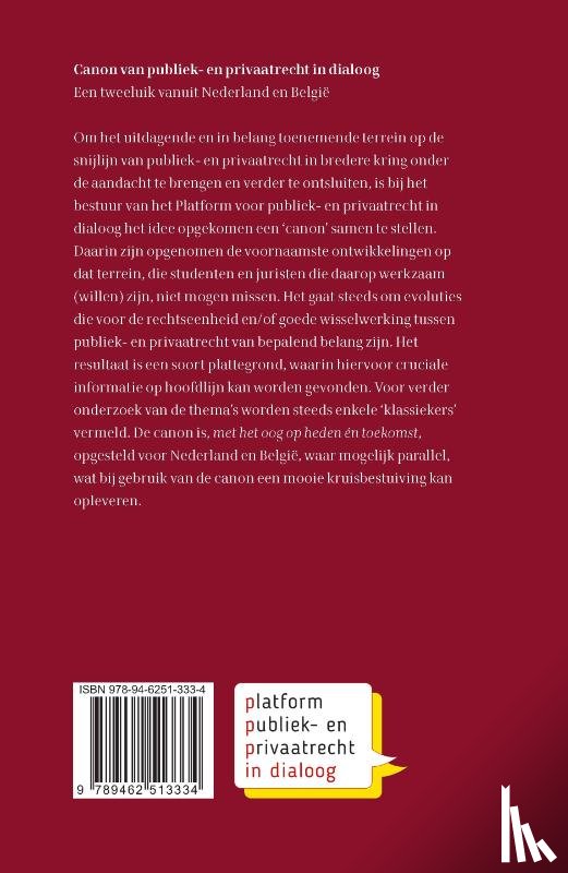  - Canon van publiek- en privaatrecht in dialoog