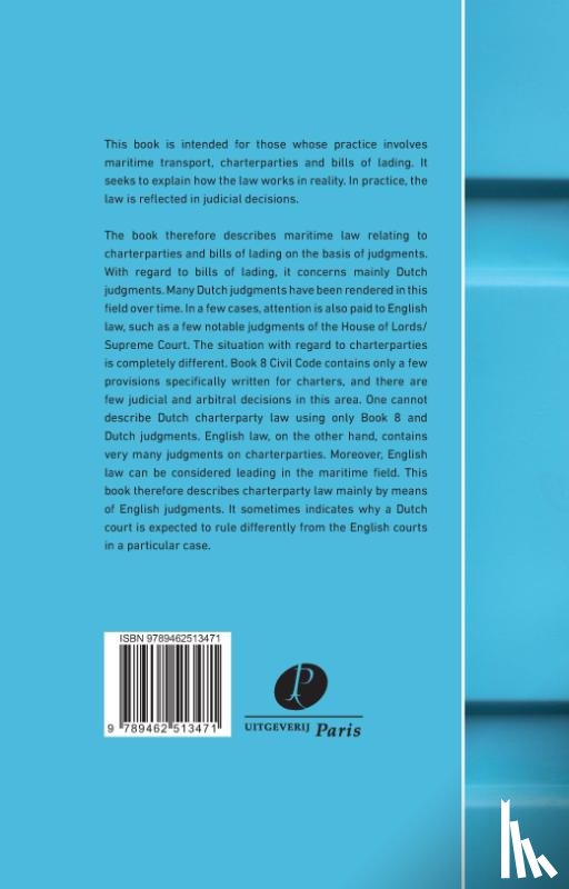 Boonk, Herman - Bills of Lading and Charterparties in Maritime Law