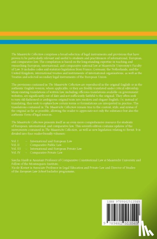 Hardt, Sascha, Kornet, Nicole - Volume I: International and European Law