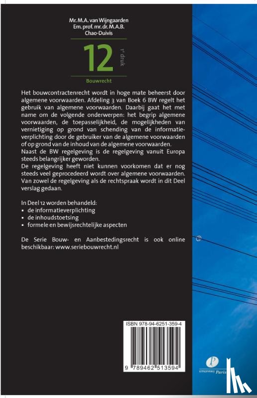 Wijngaarden, M.A. van, Chao-Duivis, M.A.B. - Jurisprudentie en regelgeving