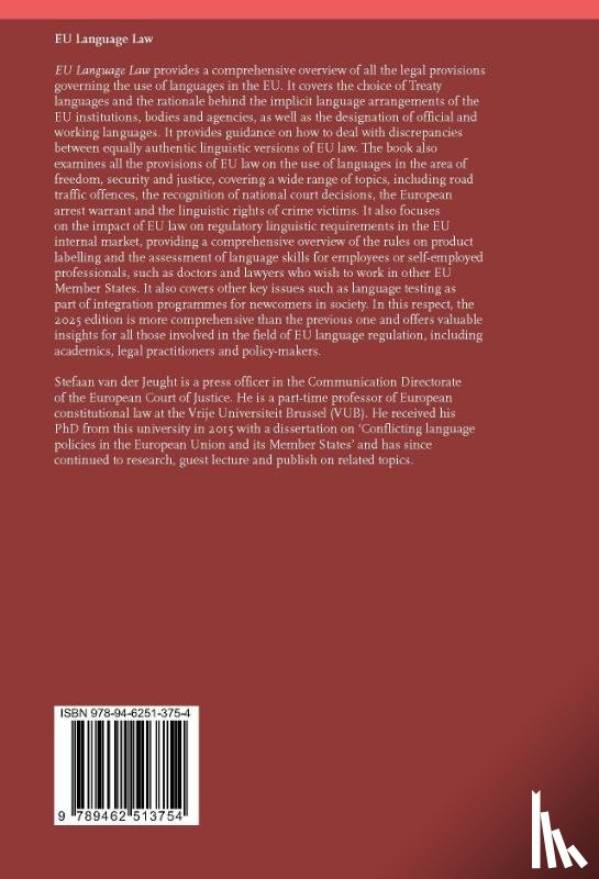 Jeught, Stefaan van der - EU Language Law