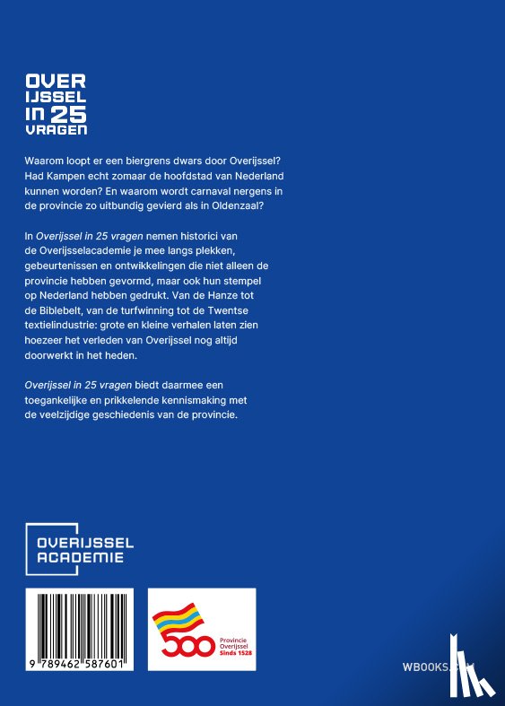 Linde, Martin van der, Krijnsen, Marco, Dinkla, Kees - Overijssel in 25 vragen