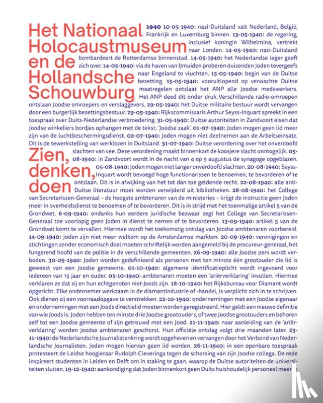 * - Het Nationale Holocaustmuseum en de Hollandsche Schouwburg – Zien, Denken, Doen
