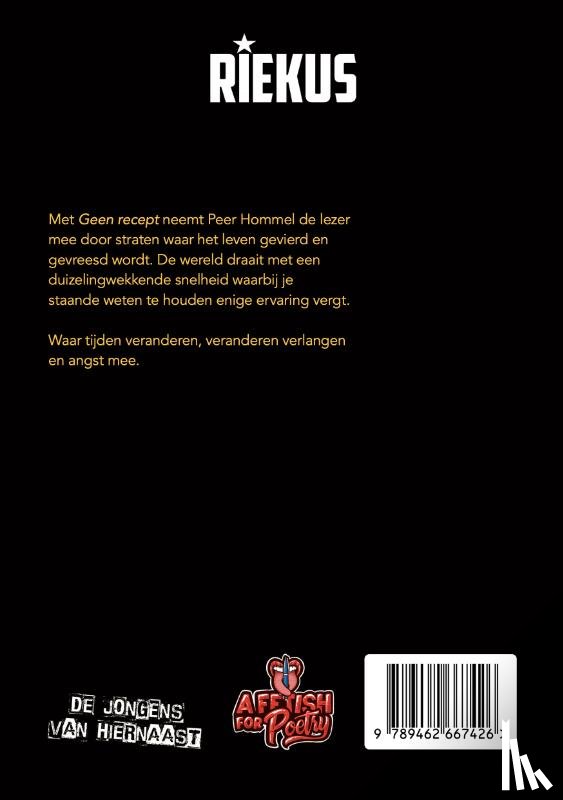 Hommel, Peer - Geen recept