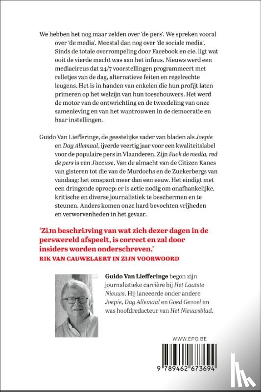 Van Liefferinge, Guido - Fuck de media, red de pers