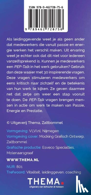 Wingerden, Jessica van - Pep-talk
