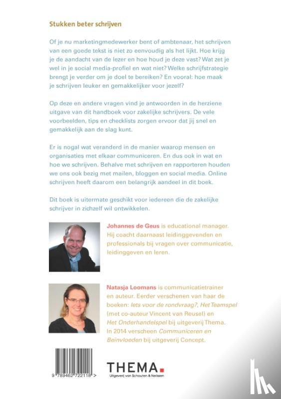 Geus, Johannes de, Loomans, Natasja - Stukken beter schrijven