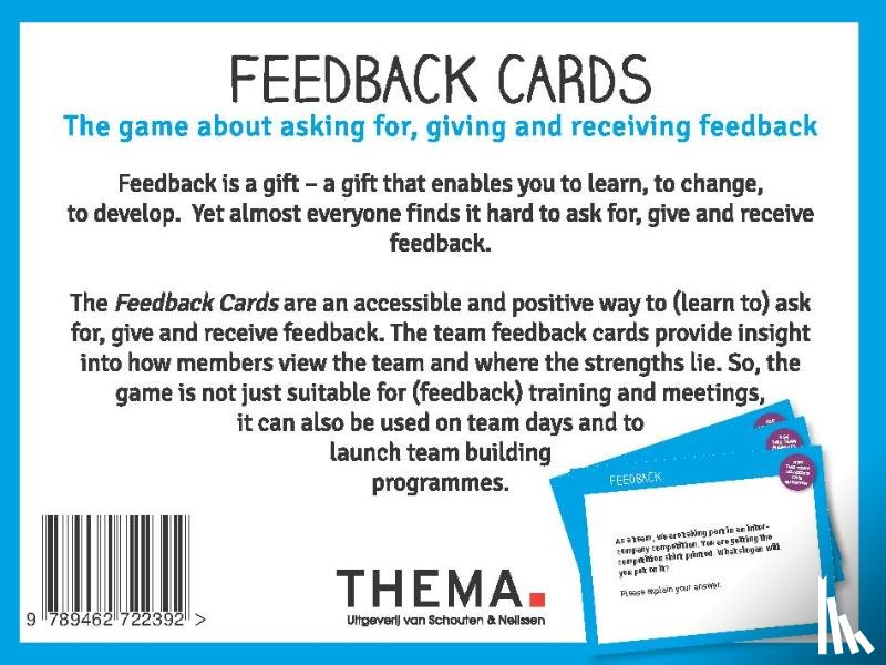 Roy, Axelle de - Feedback cards