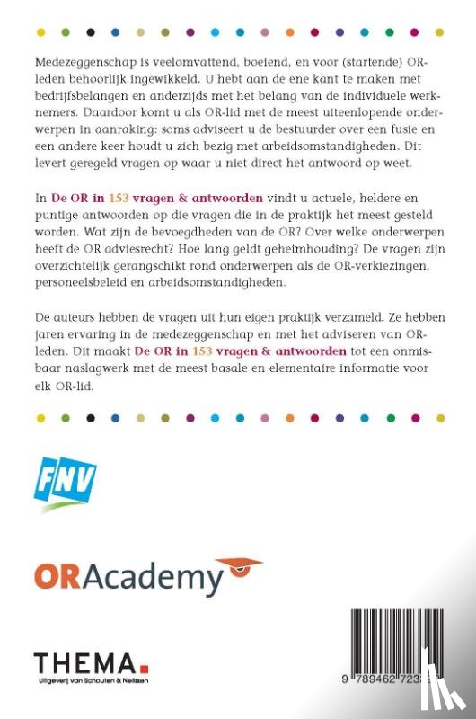Bijllaardt, Wanne van den, Manshanden, Niko - De OR in 153 vragen en antwoorden