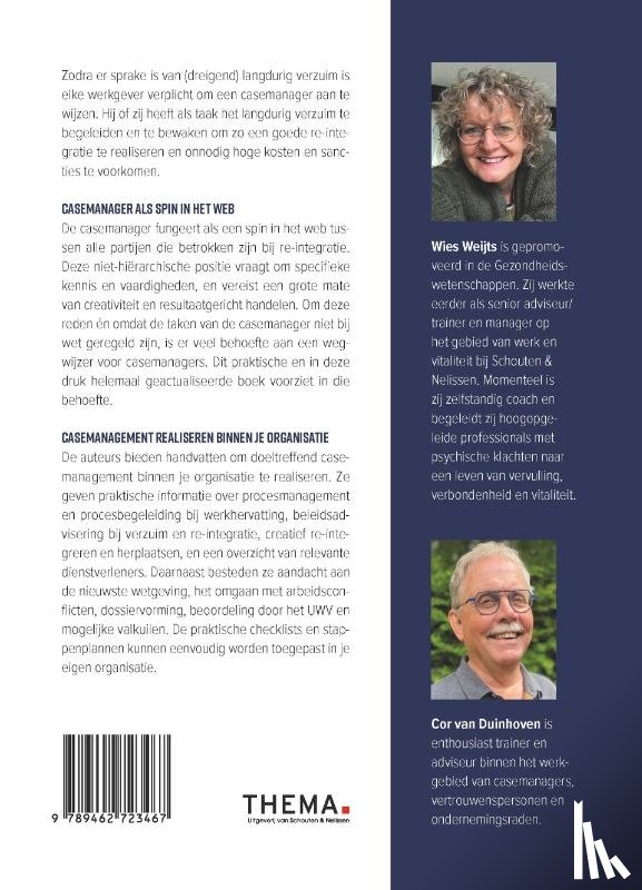Weijts, Wies, Duinhoven, Cor van - Casemanagement bij verzuim en re-integratie