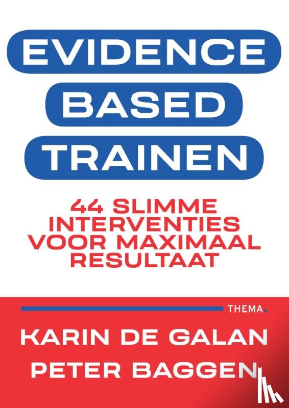 Galan, Karin de, Baggen, Peter - Evidence-based trainen