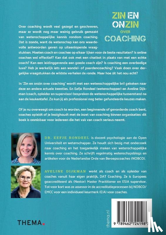Rondeel, Eefje, Dijkman, Aveline - Zin en onzin over coaching