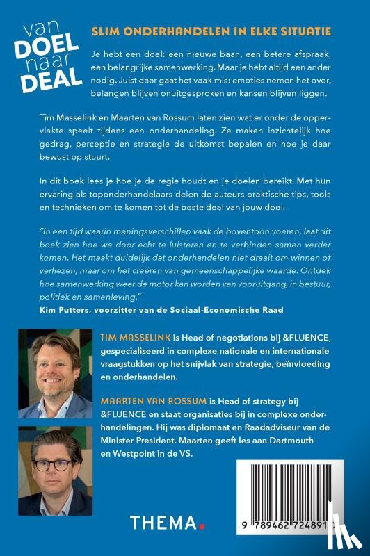 Masselink, Tim, Rossum, Maarten van - Van doel naar deal