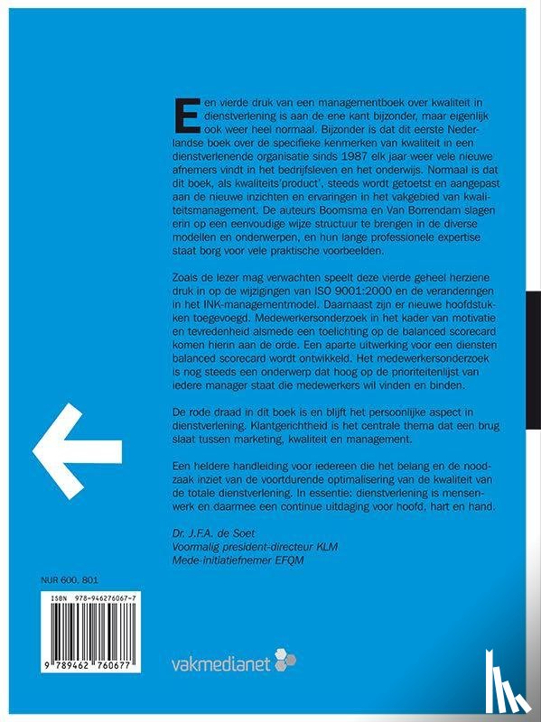 Boomsma, S., Borrendam, A. van - Kwaliteit van dienstverlening