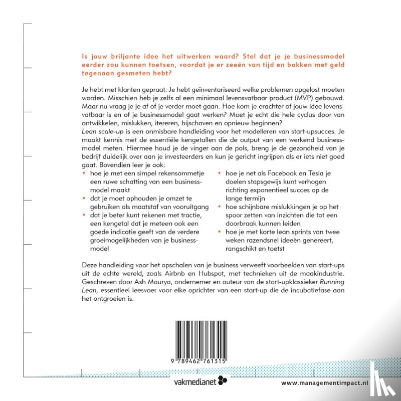 Maurya, Ash - Lean scale-up