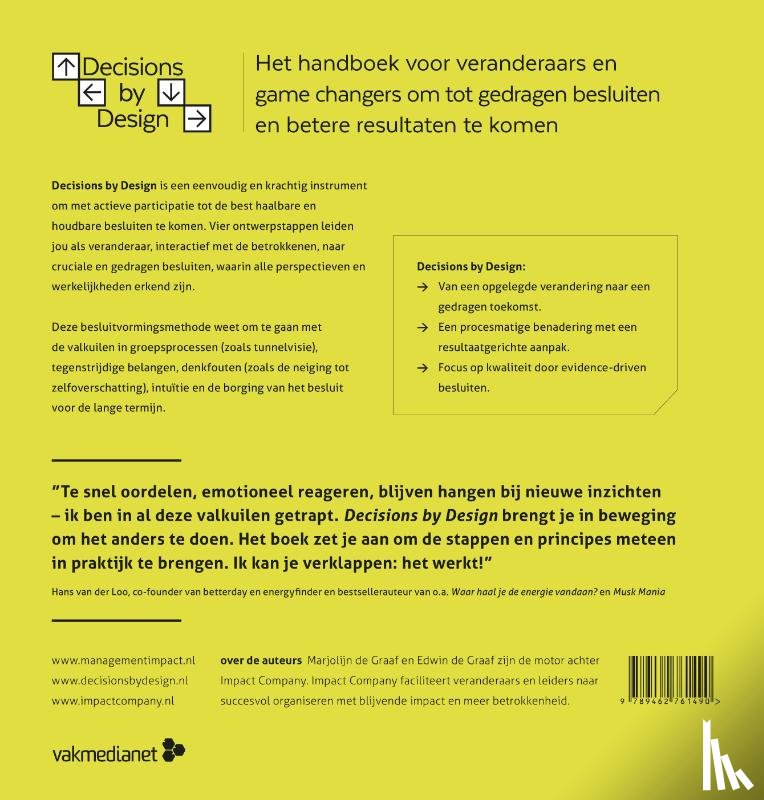 Graaf, Marjolijn de, Graaf, Edwin de - Decisions by Design