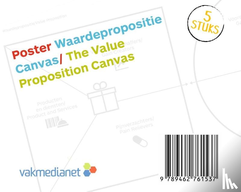 Osterwalder, Alexander, Pigneur, Yves, Bernarda, Greg, Smith, Alan - Poster Waardepropositie Canvas/Poster The Value Proposition Canvas