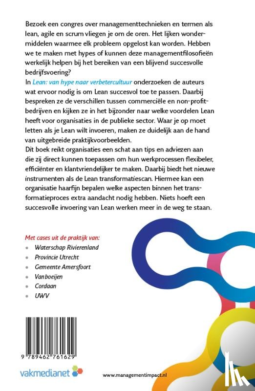 Niezink, Daniel, Diepenmaat, Manon, Tiel, Paul van, Ruijters, Erik - Lean: van hype naar verbetercultuur