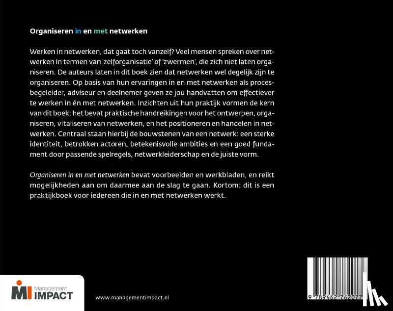 Willems, Nikki, Linck, Renee, Kaats, Edwin - Organiseren in en met netwerken