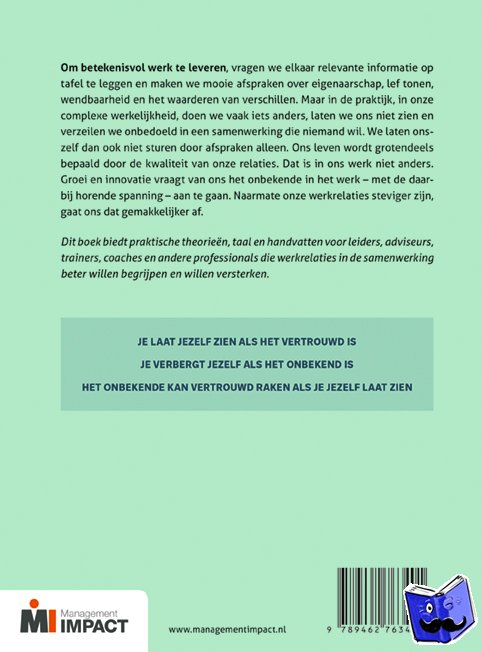 Ahuis, Ina - Betekenisvolle werkrelaties