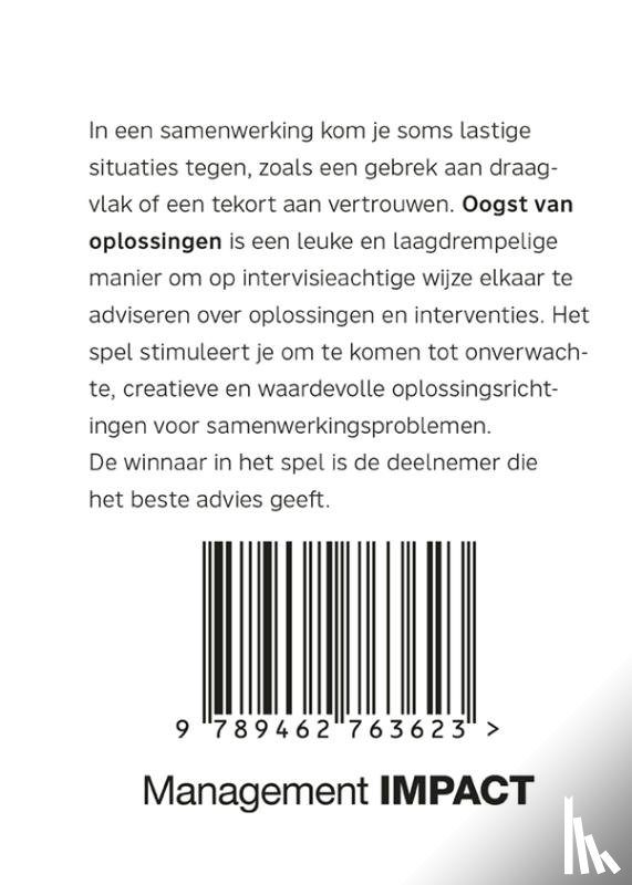 Charro, Félice de, Klaster, Esther, Warmerdam, Christèle - Oogst van oplossingen