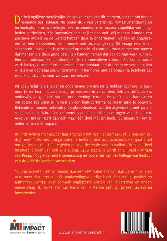 Brakel, Arko van - Ondernemen met impact