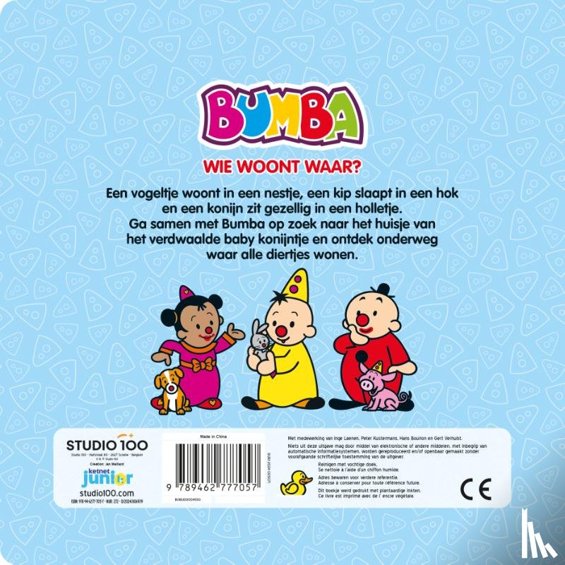 Laenen, Inge - Bumba : kartonboek met flapjes - Wie woont waar?