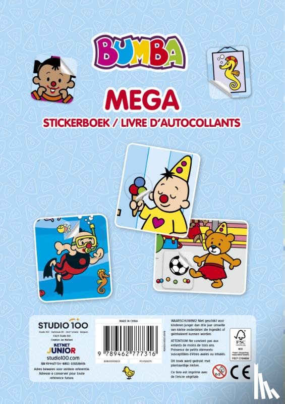 Verhulst, Gert - Bumba : mega stickerboek
