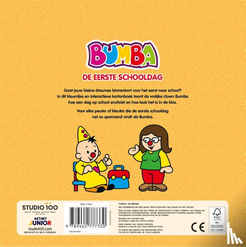 Laenen, Inge - Bumba : De eerste schooldag