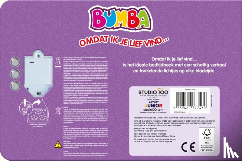 Laenen, Inge - Bumba : Lichtjesboek - Omdat ik je lief vind...