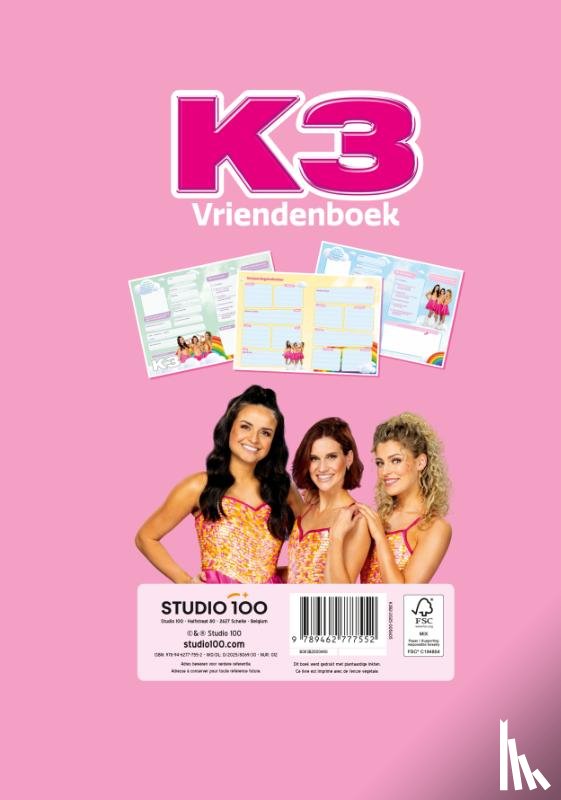 Verhulst, Gert - K3: Vriendenboek