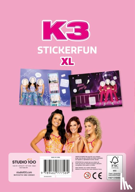 Verhulst, Gert - K3 : stickerboek - Stickerfun XL