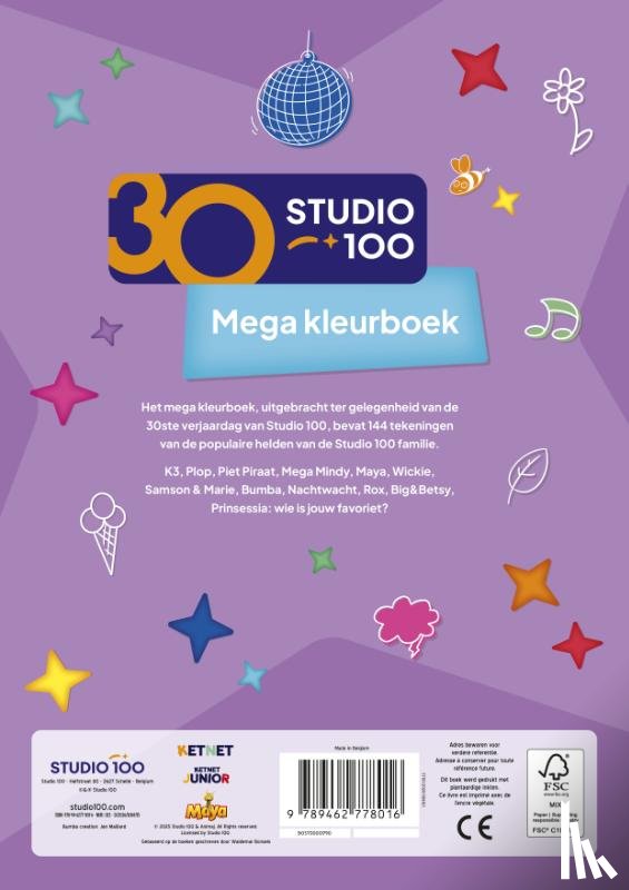 Verhulst, Gert - Studio 100 : mega kleurboek - 30 jaar
